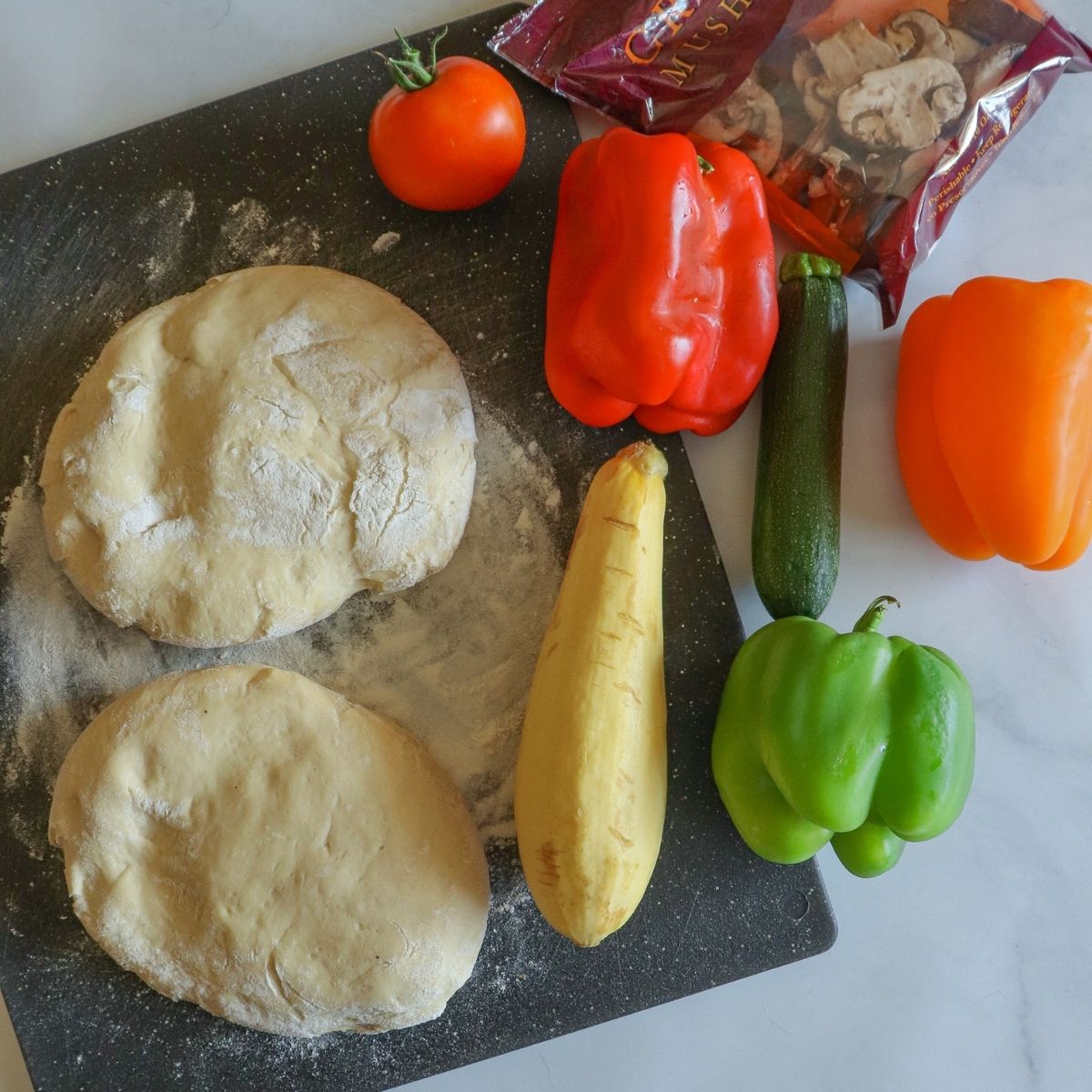 Grilled Vegetable Pizza Ingredients