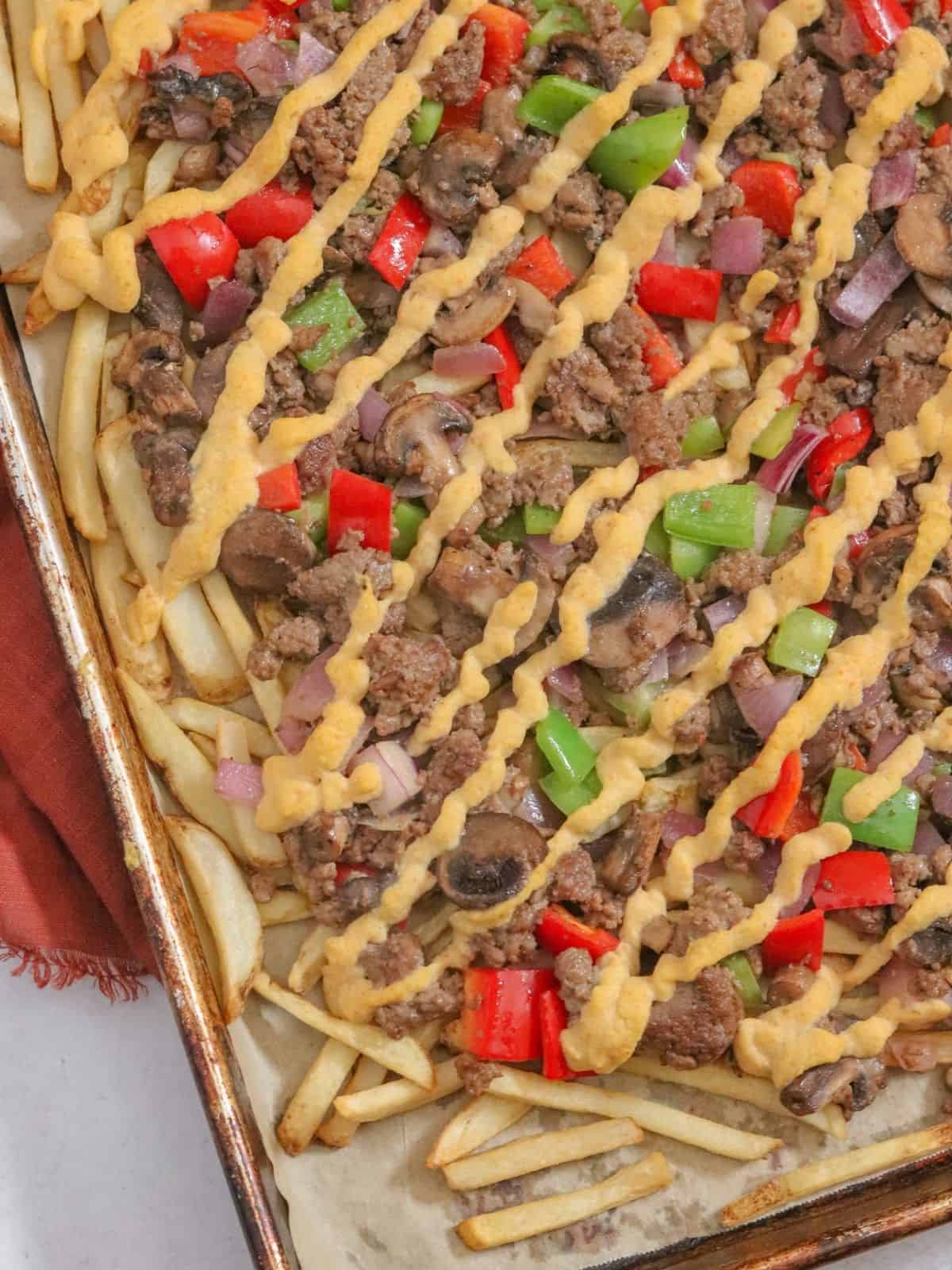 Philly Cheesesteak Fries Featured Image