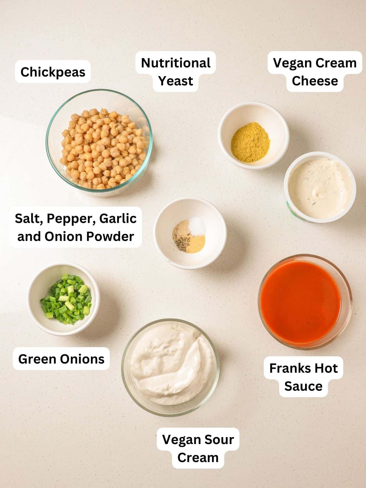 Ingredients on white background