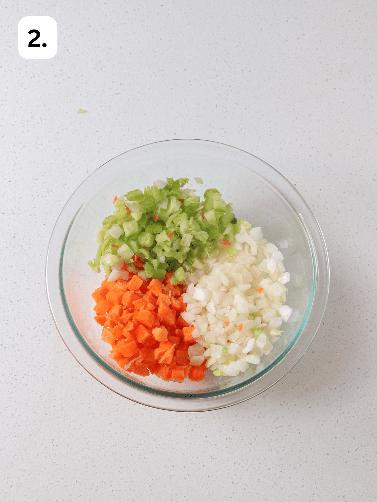 Chopped Celery and Carrots