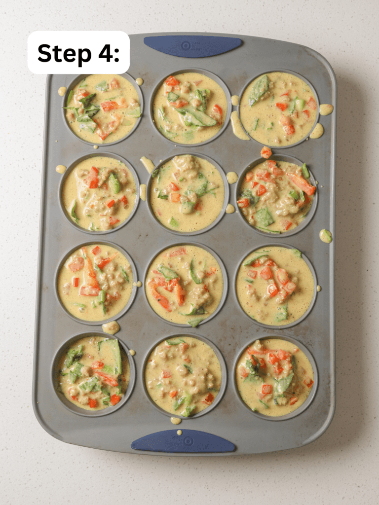 Muffin Tin Egg Bites - Oh My Veggies